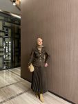 Defne Skirt Suit in Khaki