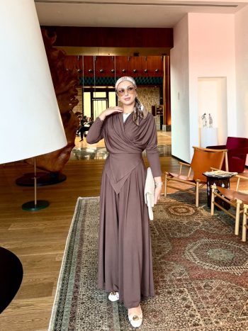 Gülcan Brown Pants Suit