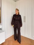 Hande Pants Suit in Bitter Brown
