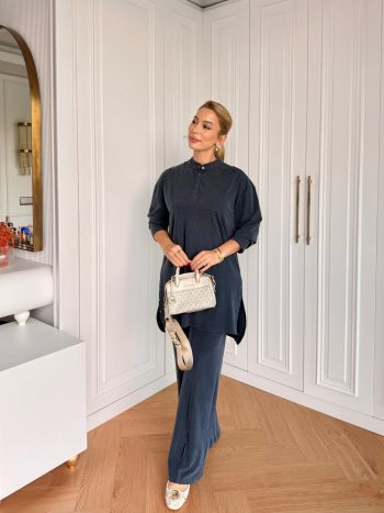 Ladies' Navy Blue Pant Suit