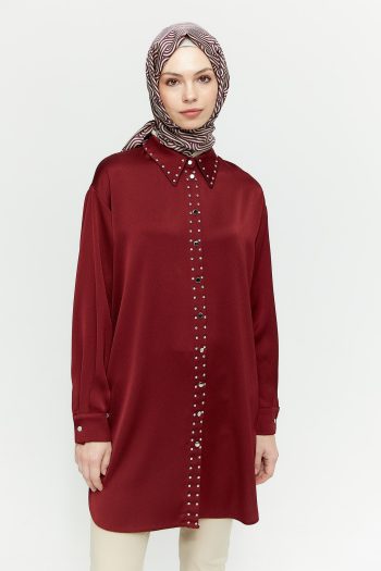 Embellished Satin Tunic