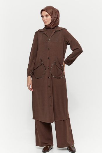 Leopard Print Long Vest