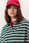 Striped Polo Sweatshirt Green