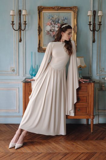 Helsa Evening Dress Pearl