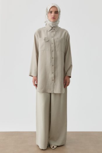 Pleated Trousers - Light Green