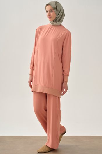 Beli Lastikli Cepli Pantolon - Somon