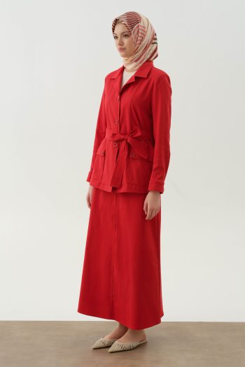 Five Pocket Skirt - Coral