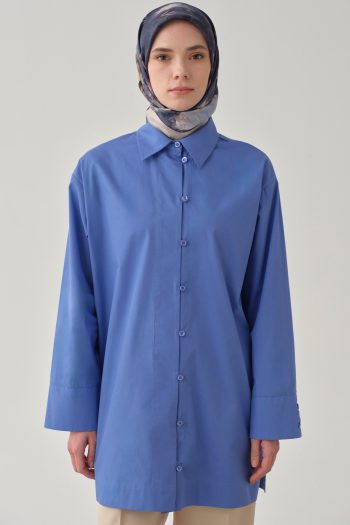 Brit Buttoned Shirt - Blue