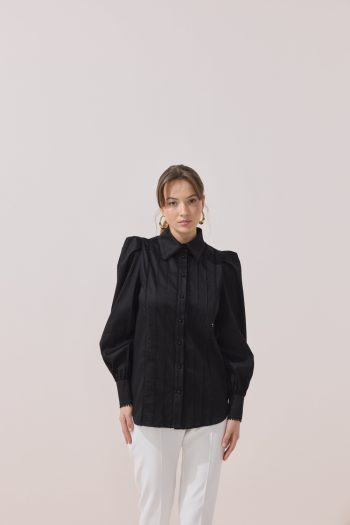 FİSTOLU GÖMLEK SİYAH