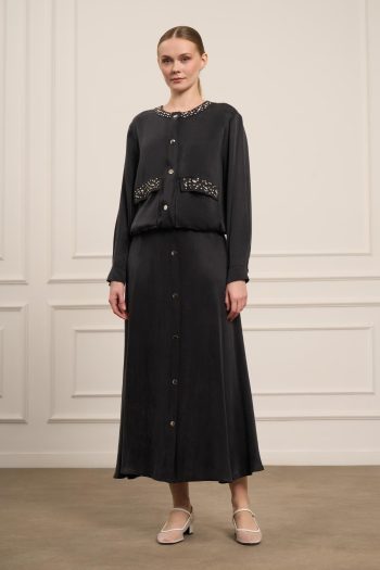 FTZ Women's Cupra Skirt Suit in Black 31063