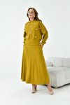 FTZ Women's Mustard Skirt Suit 30990