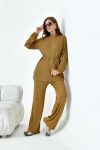 FTZ Women's Knit Set in Camel 30992