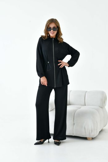 FTZ Women's Knitted Suit Black 30992