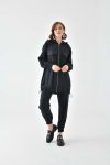 FTZ Women's Mesh Detail Pants Suit in Black 30713