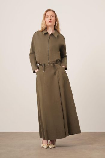 FTZ Women's Two-Piece Suit in Khaki 31175