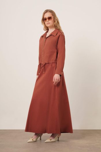 FTZ Women's Two-Piece Suit in Terracotta 31175