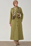 Garni Scarf Detailed Trench Coat - Olive
