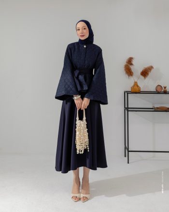 Quilted Jacket Navy Suit