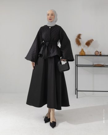 Quilted Jacket Black Suit