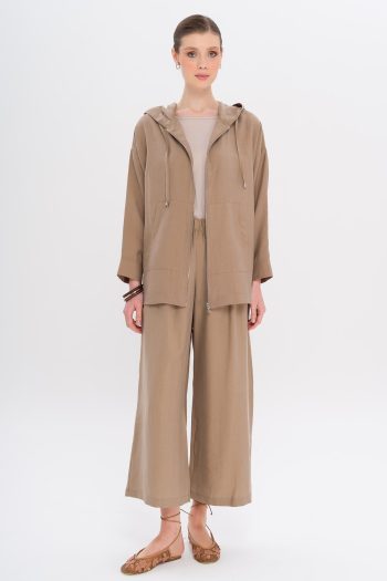 Hooded Loose Modal Two-Piece Suit KAMEL 9294-TK