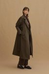 Maxi Trench Coat in Khaki