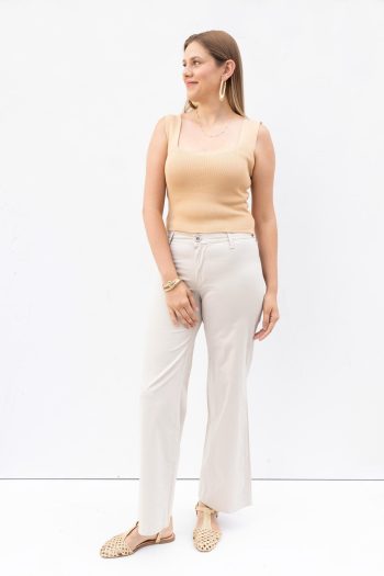 Taş01-Wide Leg Stretch Pants