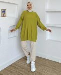 Olive Green Pera Knit Tunic